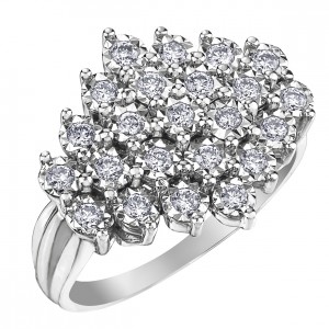 Women diamonds ring 10kt DD7875